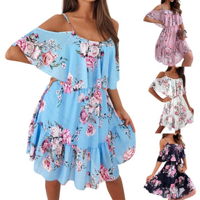 Floral Radiance | Vestido Florido - Tendência de Verão