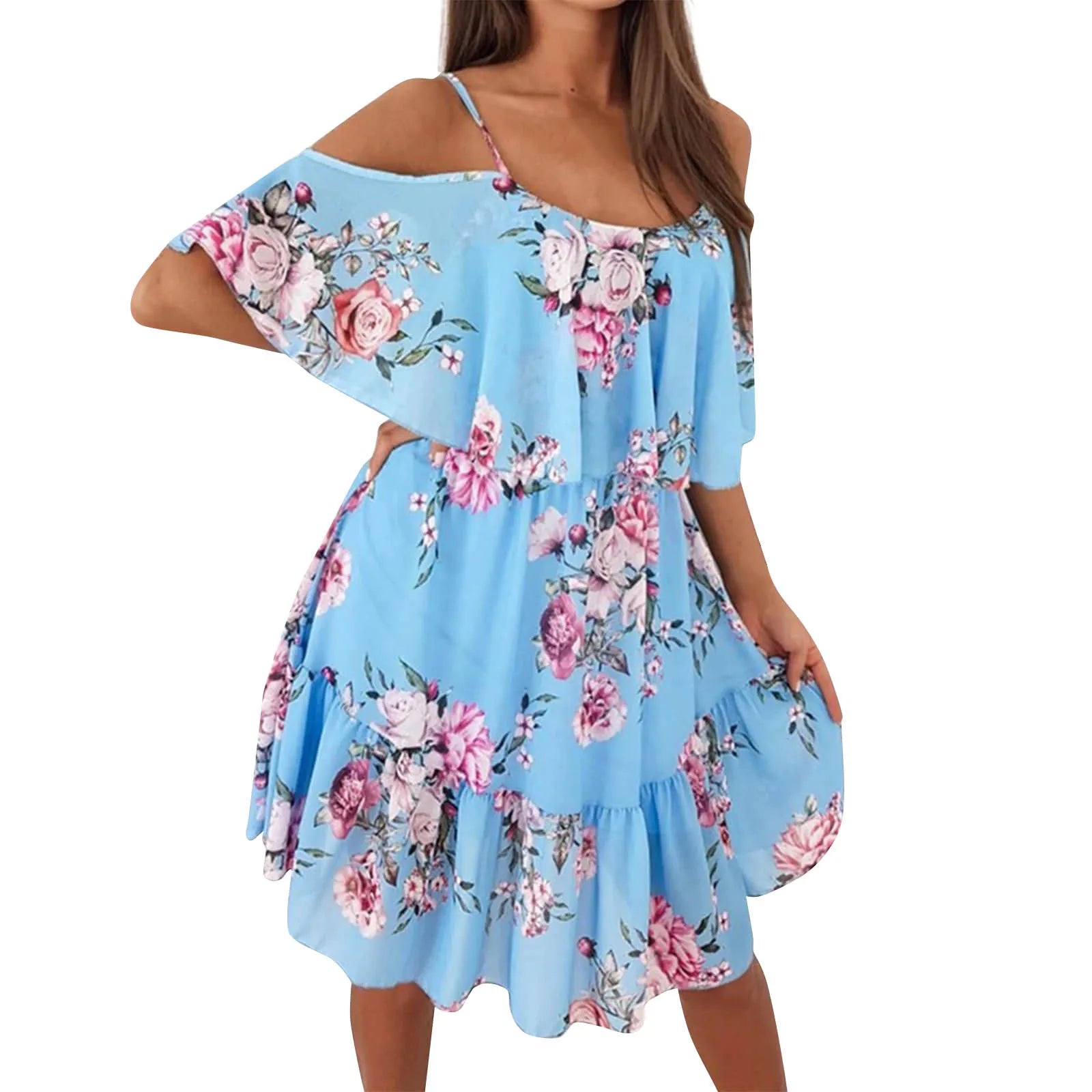 Floral Radiance | Vestido Florido - Tendência de Verão